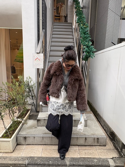 新色グレーが登場！】レースサテンキャミソール（シャツ/ブラウス