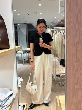 「mystic（ミスティック）のアイテム（シューズ）」を使った、たけえみさん（レディース・165cm）の春コーディネート