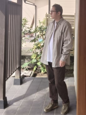 「アイテム（トップス）」を使った、ひろやすさん（メンズ・170cm）の秋コーディネート