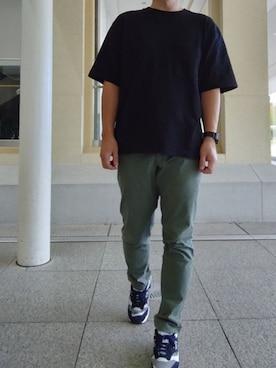 「NEW BALANCE（ニューバランス）のM1500（スニーカー）」を使った、ひろやすさん（メンズ・170cm）の夏コーディネート