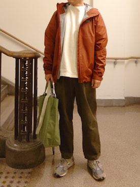 「nowm（ノウム）のアイテム（パンツ）」を使った、ひろやすさん（メンズ・170cm）の秋コーディネート