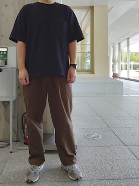 「nowm（ノウム）のアイテム（パンツ）」を使った、ひろやすさん（メンズ・170cm）の夏コーディネート