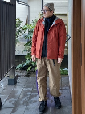 「patagonia（パタゴニア）のアイテム」を使った、ひろやすさん（メンズ・170cm）の冬コーディネート