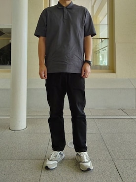 「UNIQLO（ユニクロ）のアイテム（ポロシャツ）」を使った、ひろやすさん（メンズ・170cm・30代）の夏コーディネート