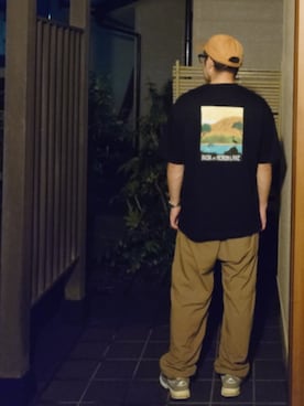 「アイテム（Tシャツ/カットソー）」を使った、ひろやすさん（メンズ・170cm）の秋コーディネート