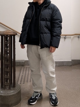 「アイテム（パーカー）」を使った、ひろやすさん（メンズ・170cm・40代）の冬コーディネート