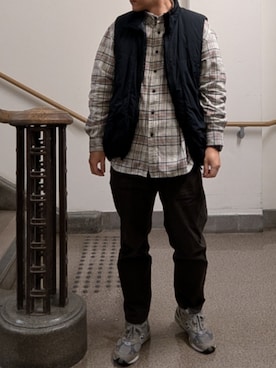 「アイテム（ジャケット/アウター）」を使った、ひろやすさん（メンズ・170cm）の冬コーディネート