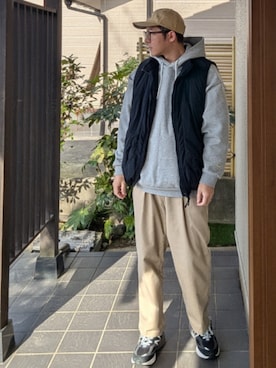 「アイテム（ファッション雑貨）」を使った、ひろやすさん（メンズ・170cm）の秋コーディネート