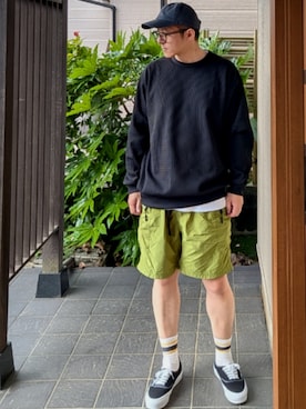 「newhattan（ニューハッタン）のアイテム」を使った、ひろやすさん（メンズ・170cm）の夏コーディネート