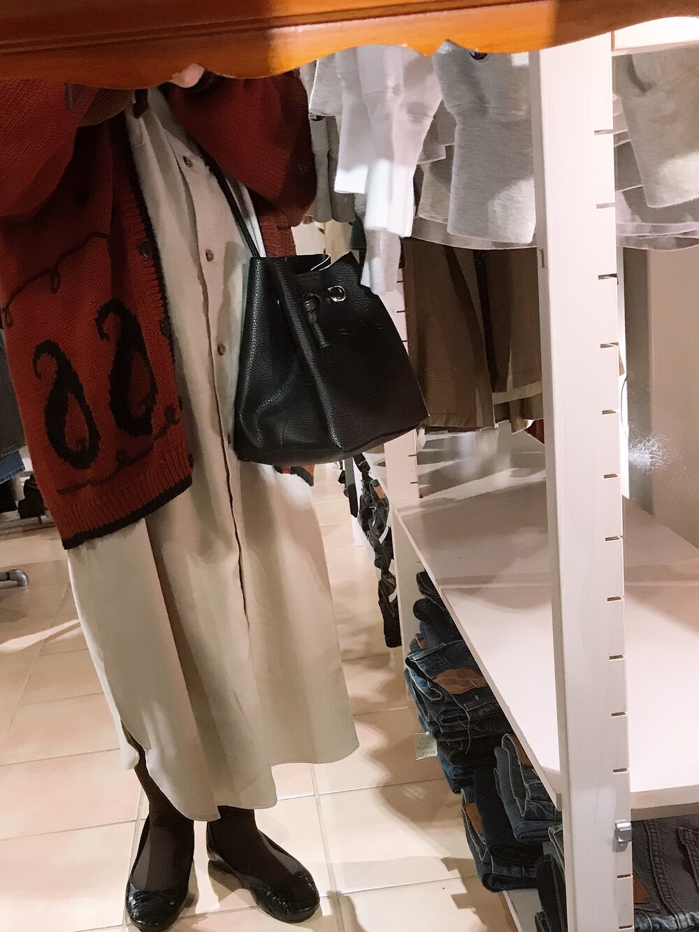 「おしゃれさんと繋がりたい、今日のコーデ、古着、古着コーデ、古着好きな人と繋がりたい」｜「used品のアイテム（カーディガン/ボレロ、その他）」を使った、m.さん（レディース・159cm）の春コーディネートの1枚目の写真