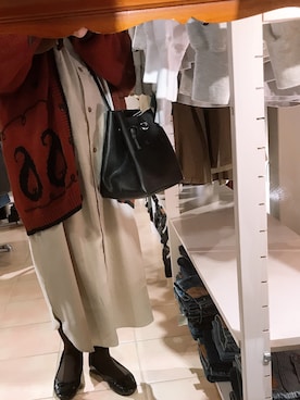 「古着好きな人と繋がりたい」｜「アイテム（バレエシューズ）」を使った、m.さん（レディース・159cm）の春コーディネート