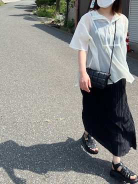 m.さん（レディース・159cm）の夏コーディネート