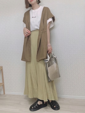 「FREE'S MART（フリーズマート）のアイテム（シューズ）」を使った、welina＊さん（レディース・152cm）の夏コーディネート