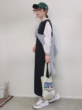 「patagonia」｜「アイテム（ワンピース/ドレス）」を使った、welina＊さん（レディース・152cm）の春コーディネート