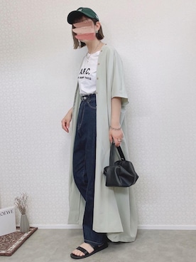「A.P.C.」｜「アイテム（ワンピース/ドレス）」を使った、welina＊さん（レディース・152cm）の春コーディネート