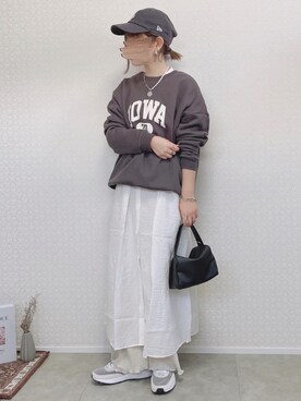 「DISCOAT（ディスコート）のアイテム（シャツワンピース）」を使った、welina＊さん（レディース・152cm）の春コーディネート