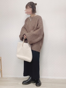 「select MOCA by son（セレクトモカバイソン）のアイテム」を使った、welina＊さん（レディース・152cm）の秋コーディネート