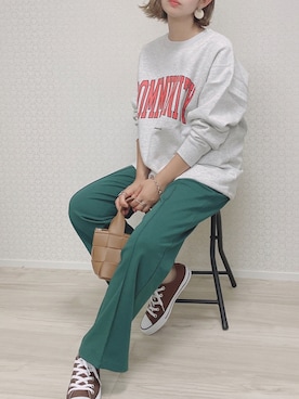 「CONVERSE（コンバース）の【CONVERSE】(コンバース)NEXTAR　ネクスター110 SCOX（スニーカー）」を使った、welina＊さん（レディース・152cm）の秋コーディネート