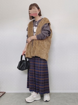 「FREAK'S STORE（フリークスストア）のアイテム（ベスト）」を使った、welina＊さん（レディース・152cm）の秋コーディネート