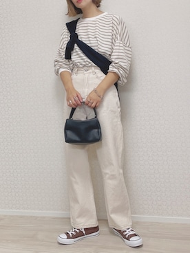 「CONVERSE（コンバース）の【CONVERSE】(コンバース)NEXTAR　ネクスター110 SCOX（スニーカー）」を使った、welina＊さん（レディース・152cm）の秋コーディネート