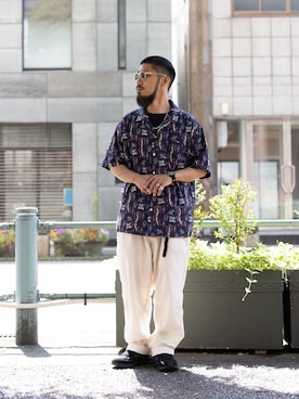 「schott(ショット)のアイテム(トップス)」を使った、matsuokaさん(メンズ・170cm)の春コーディネート