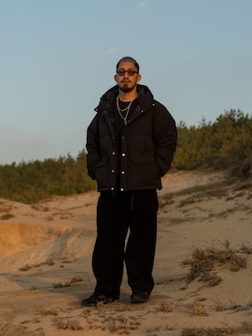 「アイテム（ダウンジャケット/コート）」を使った、matsuokaさん（メンズ・170cm・30代）の冬コーディネート