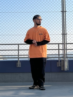 「ワークパンツ」｜matsuokaさん（メンズ・170cm）の春コーディネート