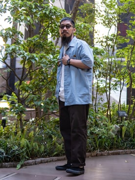 「ファッションの力を信じよう」｜「アイテム（スラックス）」を使った、matsuokaさん（メンズ・170cm）の夏コーディネート