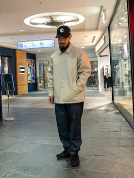 「アイテム（ブルゾン）」を使った、matsuokaさん（メンズ・170cm・30代）の冬コーディネート