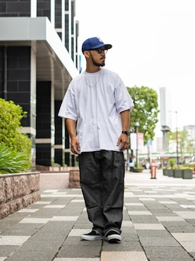 「SCHOTT」｜matsuokaさん（メンズ・170cm）の夏コーディネート