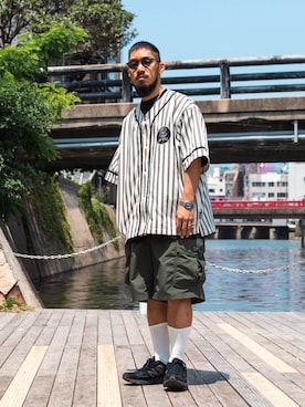 Schott/ショット/STRIPE BASEBALL SHIRT/ストライプ ベースボール