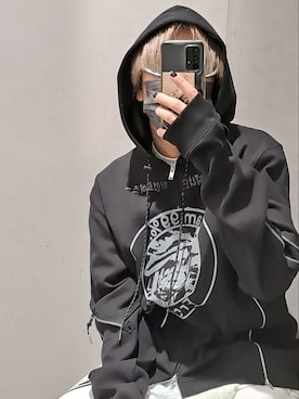 「ROYAL FLASH（ロイヤルフラッシュ）のアイテム（パーカー）」を使った、Ko-taro-さん（メンズ・170cm）の冬コーディネート