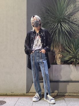 「JOHN LAWRENCE SULLIVAN（ジョンローレンスサリバン）のアイテム（パンツ）」を使った、Ko-taro-さん（メンズ・170cm）の夏コーディネート