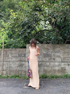 「JOINT WORKS（ジョイントワークス）のアイテム（ワンピース/ドレス）」を使った、naoさん（レディース・163cm）の夏コーディネート