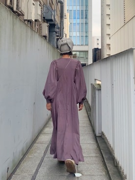 「袖ボリューム」｜「アイテム（その他シューズ）」を使った、naoさん（レディース・163cm）の冬コーディネート