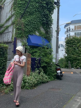 「OOFOS（ウーフォス）の＜OOFOS(ウーフォス)＞OOriginal サンダル（サンダル）」を使った、naoさん（レディース・163cm）の夏コーディネート