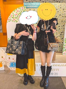 「アイテム（ソックス/靴下）」を使った、Sさん（レディース・172cm）の秋コーディネート
