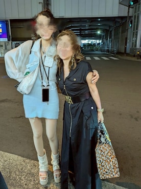 「アイテム（ワンピース/ドレス）」を使った、𝒮さん（レディース・172cm）の秋コーディネート