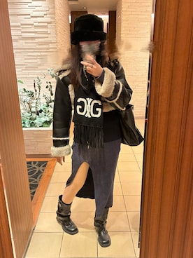 𝒮さん(レディース・172cm)の冬コーディネート