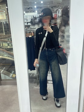 「アイテム（ニットキャップ/ビーニー）」を使った、𝒮さん（レディース・172cm）の秋コーディネート