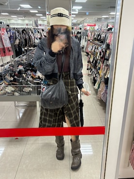 「GYDA（ジェイダ）のアイテム」を使った、𝒮さん（レディース・172cm）の冬コーディネート