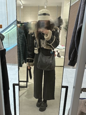 「MURUA（ムルーア）のアイテム」を使った、𝒮さん（レディース・172cm）の冬コーディネート