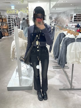 「アイテム（アクセサリー）」を使った、𝒮さん（レディース・172cm）の秋コーディネート