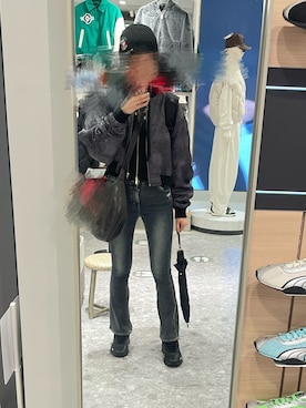 「アイテム（ニットキャップ/ビーニー）」を使った、𝒮さん（レディース・172cm）の秋コーディネート