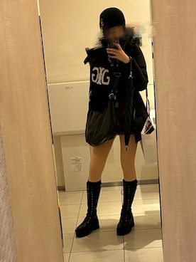 「R&E（アールアンドイー）のアイテム」を使った、𝒮さん（レディース・172cm）の冬コーディネート