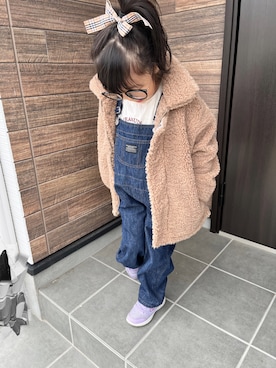 「SKECHERS（スケッチャーズ）のアイテム」を使った、kiraさん（キッズ・110cm）の冬コーディネート