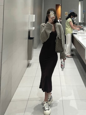 「休闲」｜「アイテム（スニーカー）」を使った、BABE_ZHOUさん（レディース・165cm）の夏コーディネート