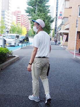 「CHARI&CO（チャリアンドコー）のアイテム（帽子）」を使った、PEIさん（メンズ・169cm）の秋コーディネート