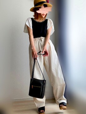 「ARROW（アロー）のアイテム」を使った、miii｡さん（レディース・148cm）の夏コーディネート