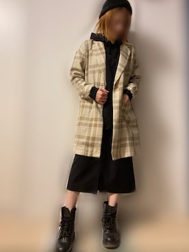AS KNOW AS PINKYのチェスターコートを使った人気ファッション
